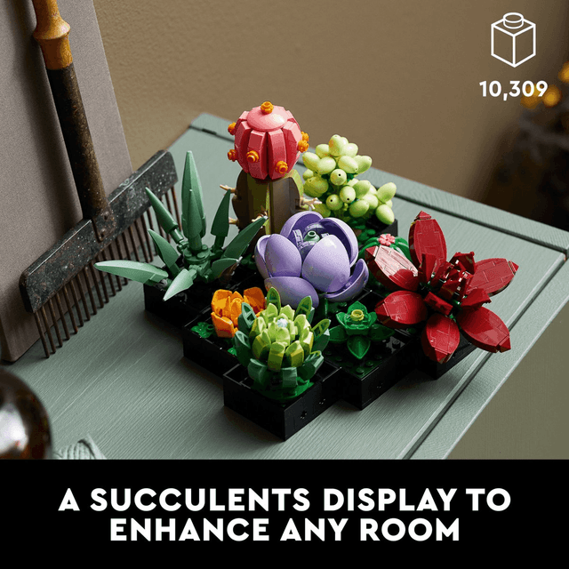 LEGO Botanicals Succulents 771-Piece Artificial Indoor Plant Set image 3