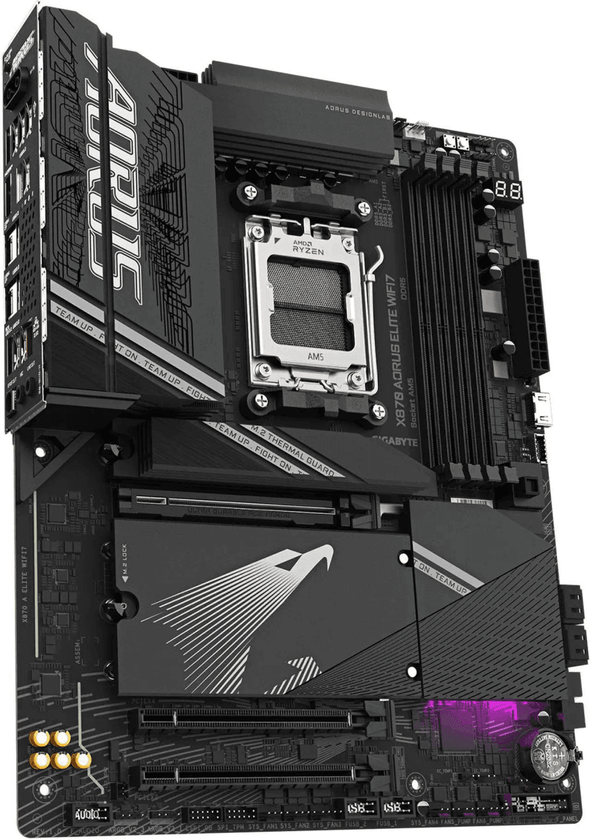 GIGABYTE X870 AORUS ELITE WIFI7 AM5 ATX Motherboard image 3