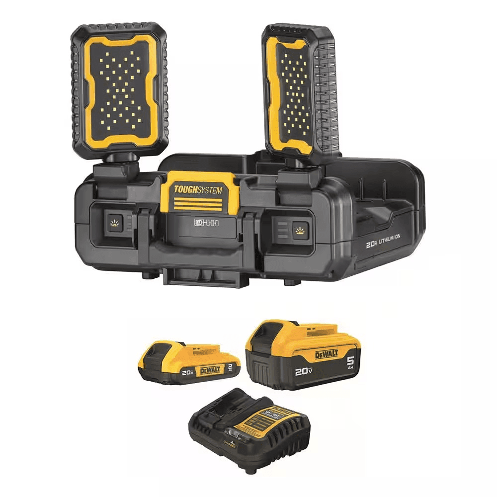 DEWALT TOUGHSYSTEM 2.0 4,000-Lumen Work Light + Battery Kit
