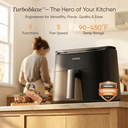 Cosori TurboBlaze 9-in-1 6-Quart Air Fryer image 3