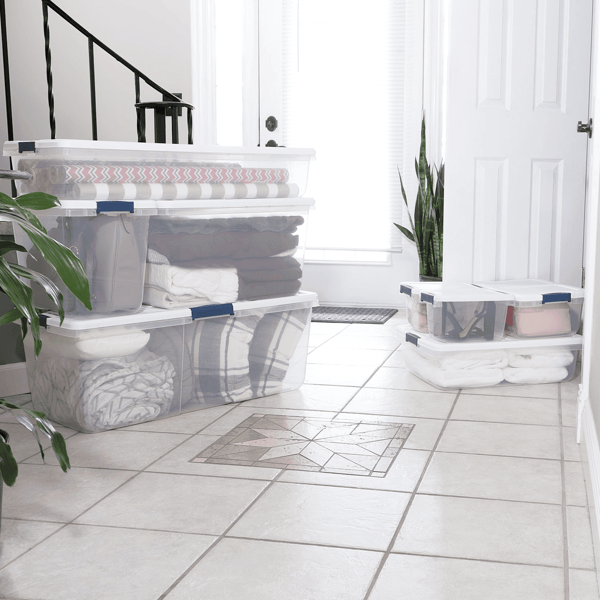 Project Source 66-Qt Clear Latching Storage Tote image 4