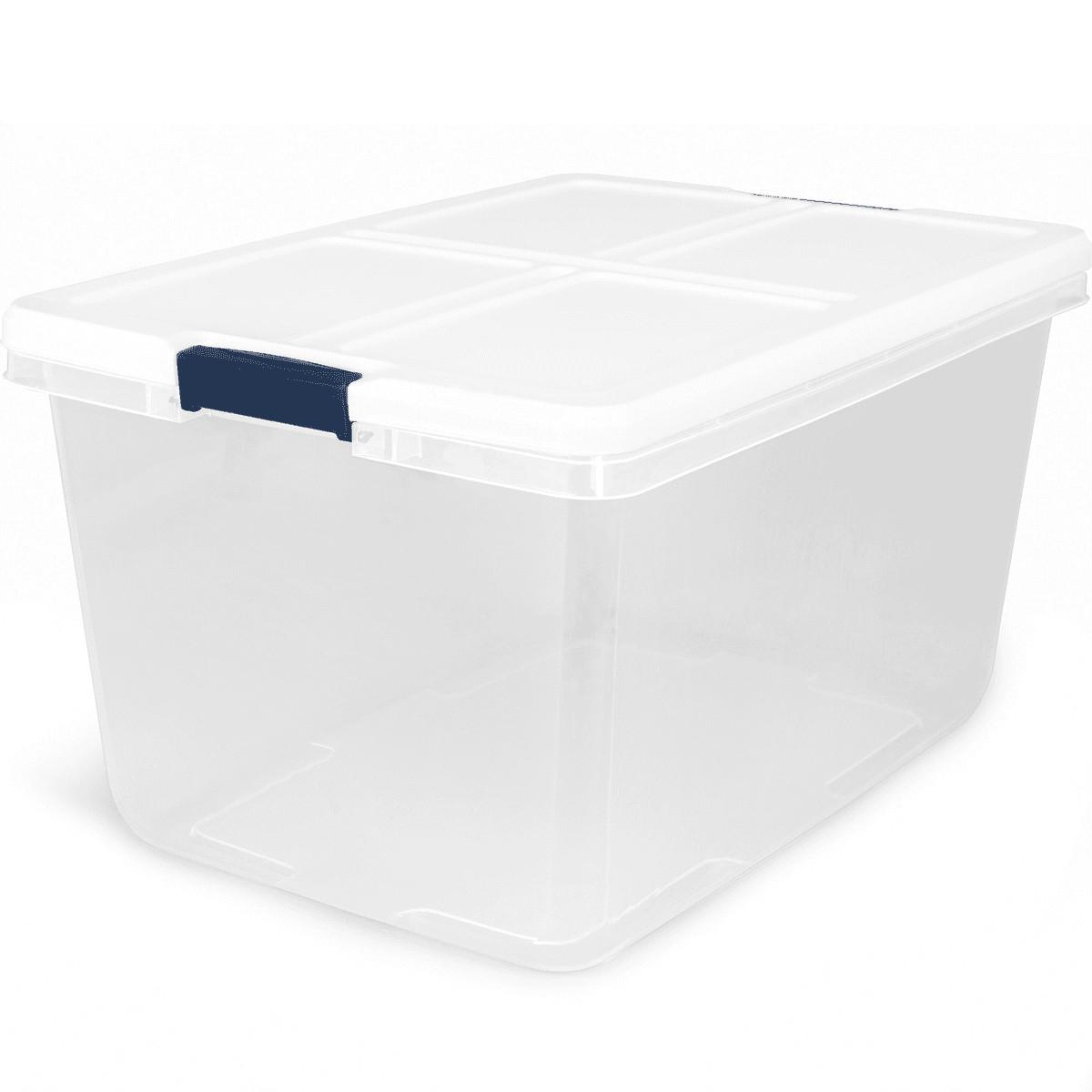 Project Source 66-Qt Clear Latching Storage Tote