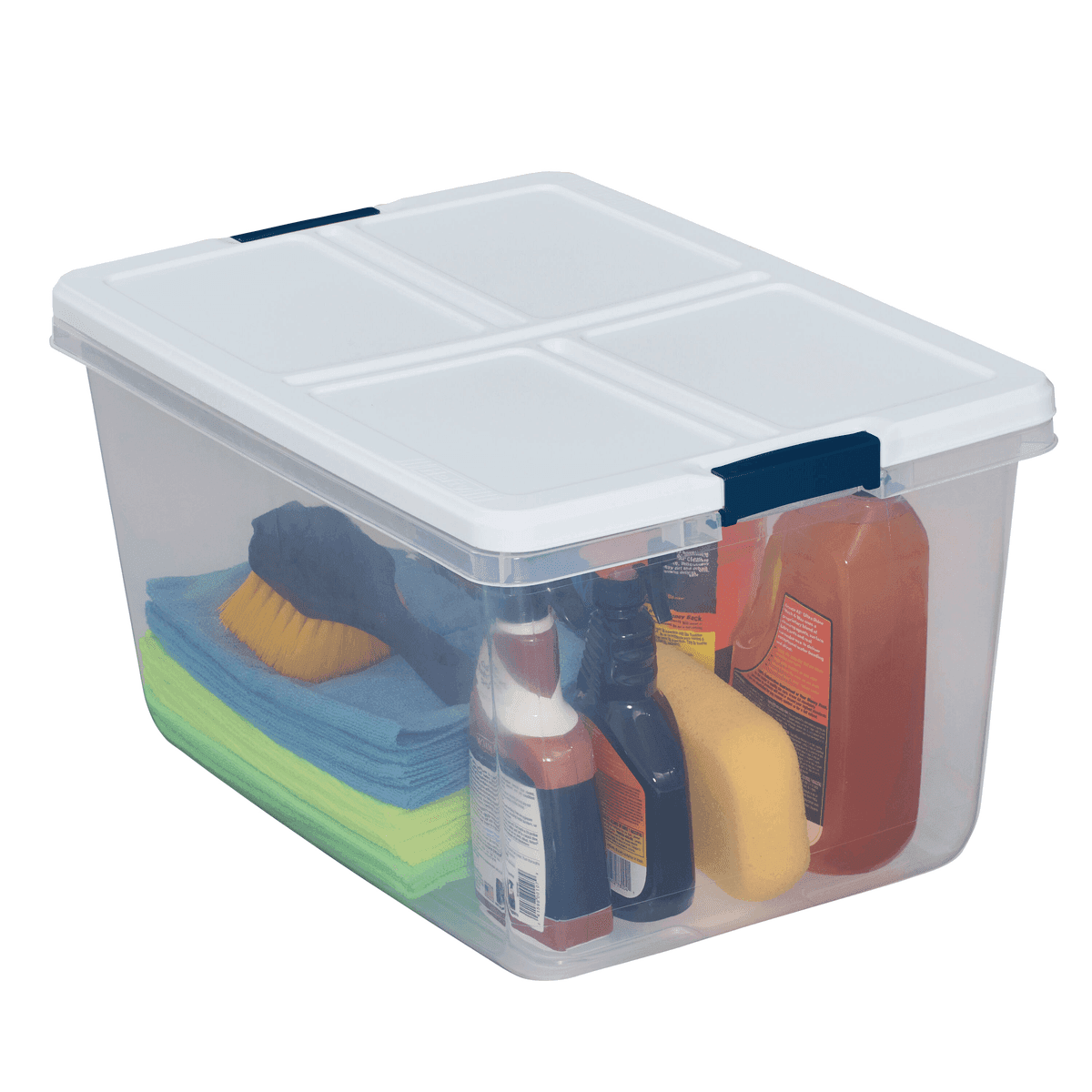 Project Source 66-Qt Clear Latching Storage Tote image 5