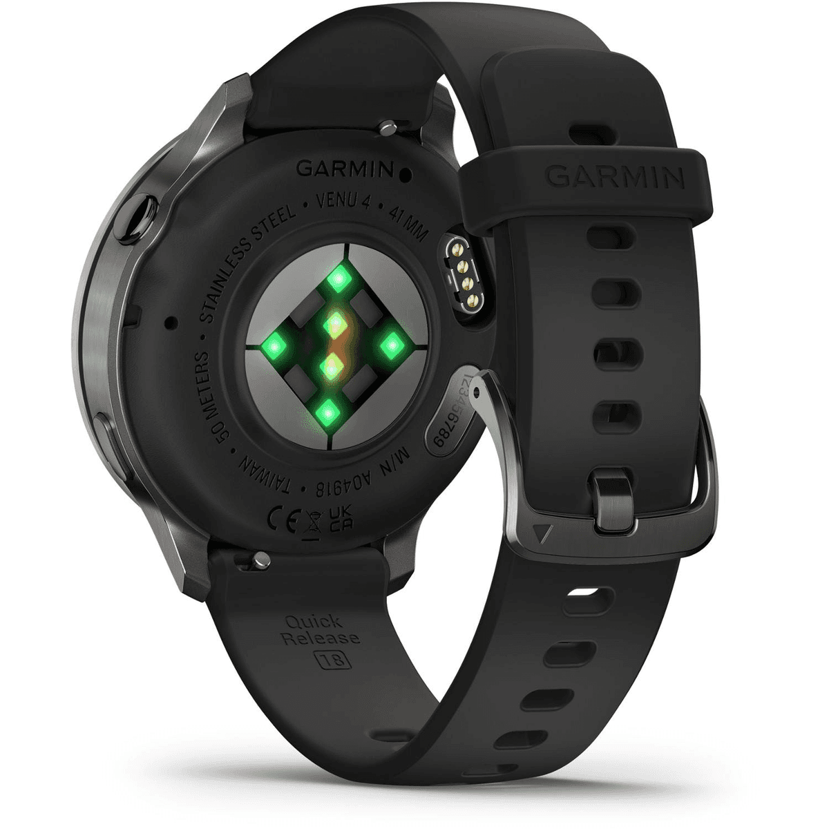 Garmin Venu 4 GPS Smartwatch - Slate/Black Band image 3