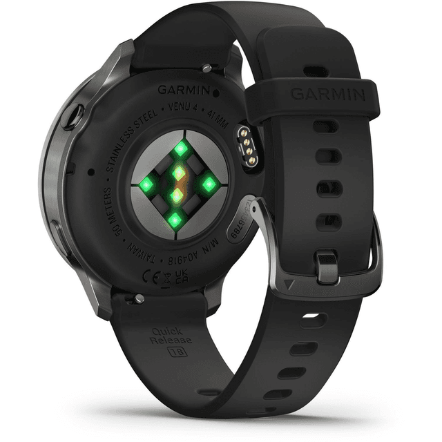 Garmin Venu 4 GPS Smartwatch - Slate/Black Band image 3