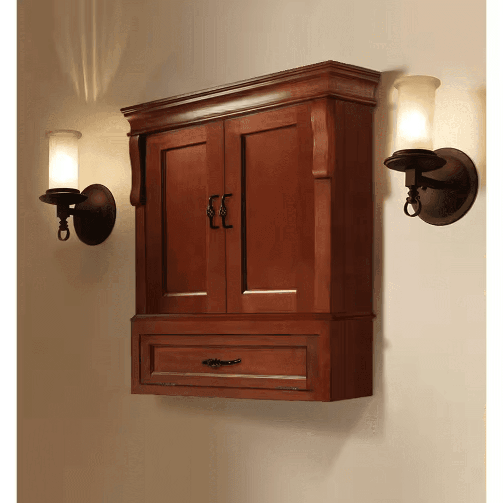 Home Decorators Collection Naples Bathroom Wall Cabinet - Warm Cinnamon