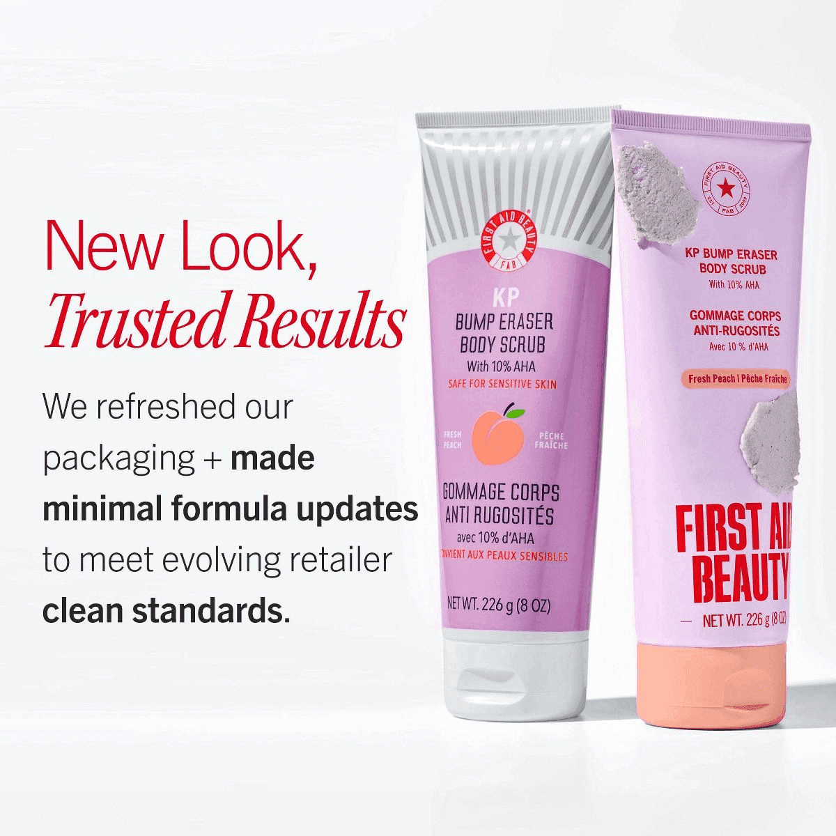 First Aid Beauty KP Bump Eraser Body Scrub, Peach, 8 oz. image 2