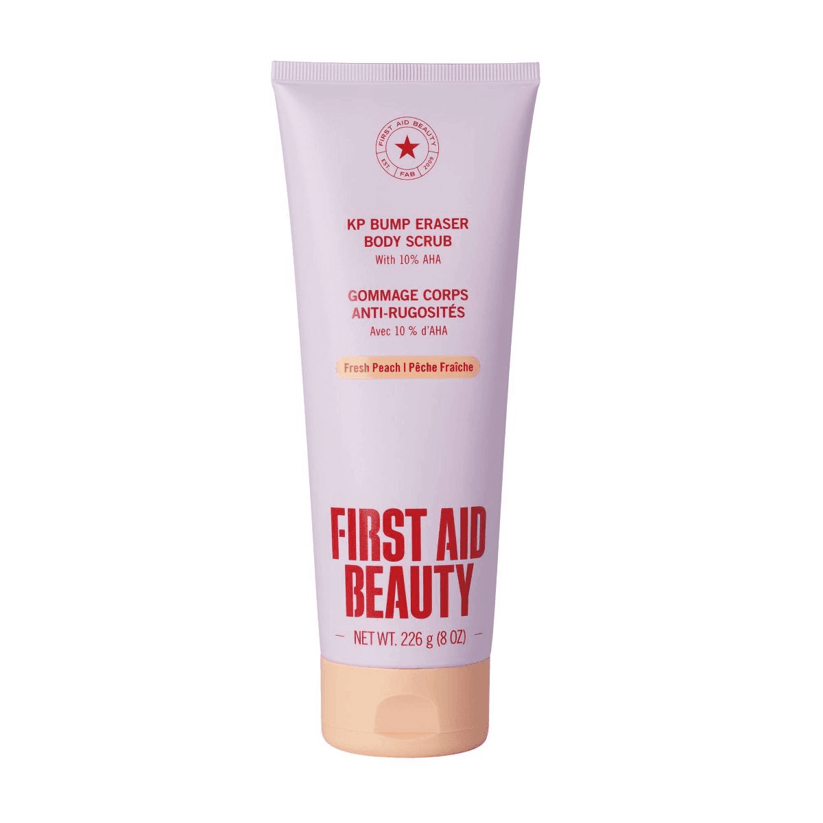 First Aid Beauty KP Bump Eraser Body Scrub, Peach, 8 oz.