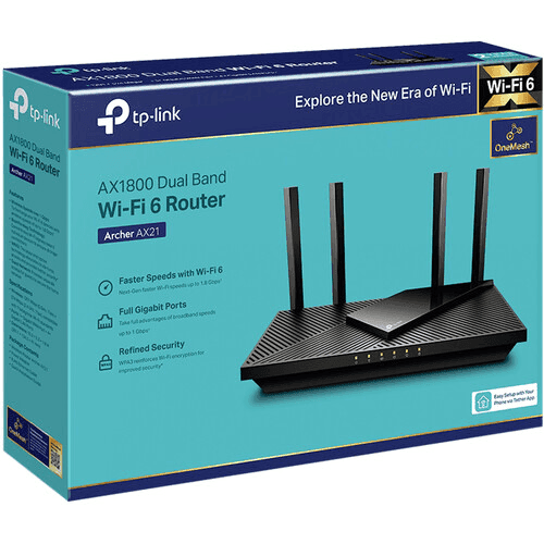 TP-Link Archer AX21 AX1800 Wi-Fi 6 Router image 4