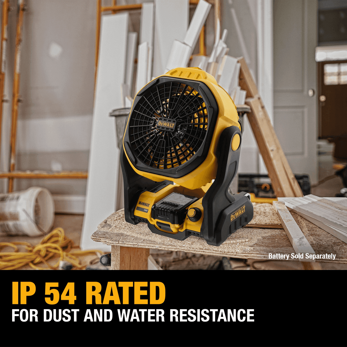DEWALT DCE512B 20V MAX 8-in Cordless Jobsite Fan image 4