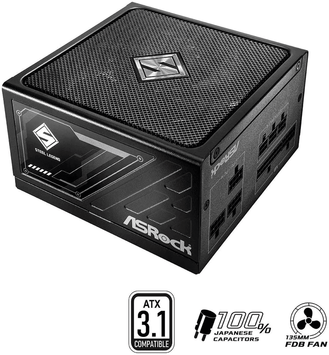 ASRock Steel Legend SL-650G 650W Fully Modular ATX 3.1 Power Supply