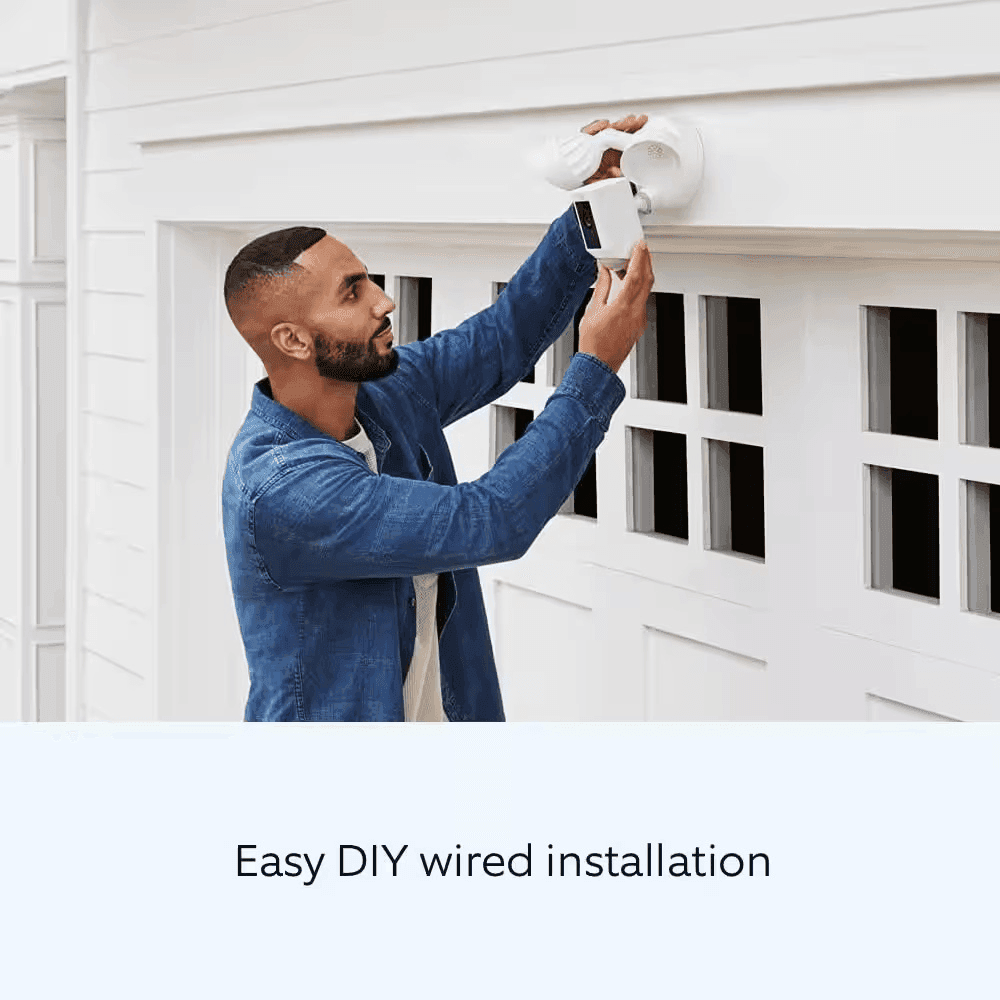 Ring Floodlight Cam Plus Wired Outdoor Security Camera - White image 5