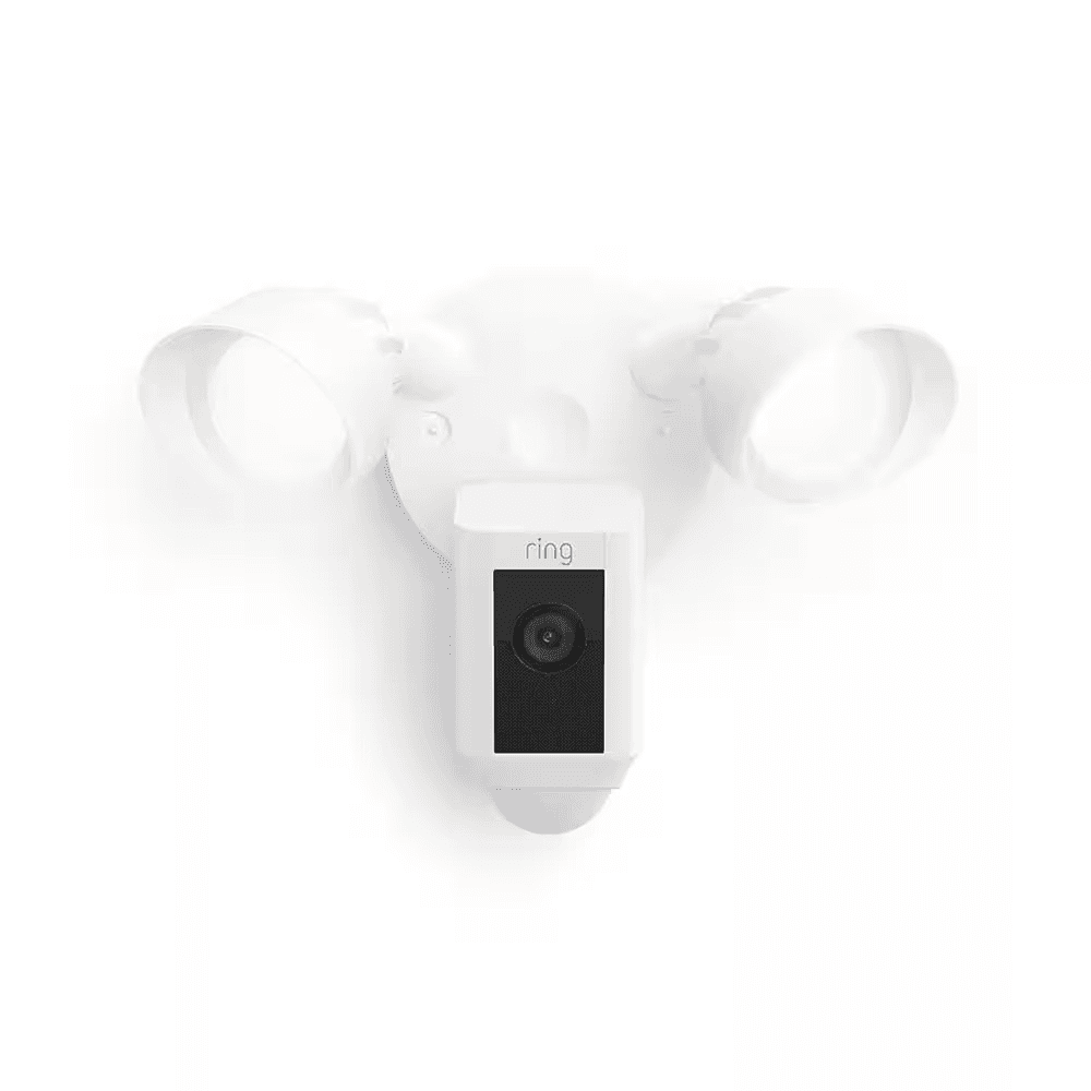 Ring Floodlight Cam Plus Wired Outdoor Security Camera - White image 2