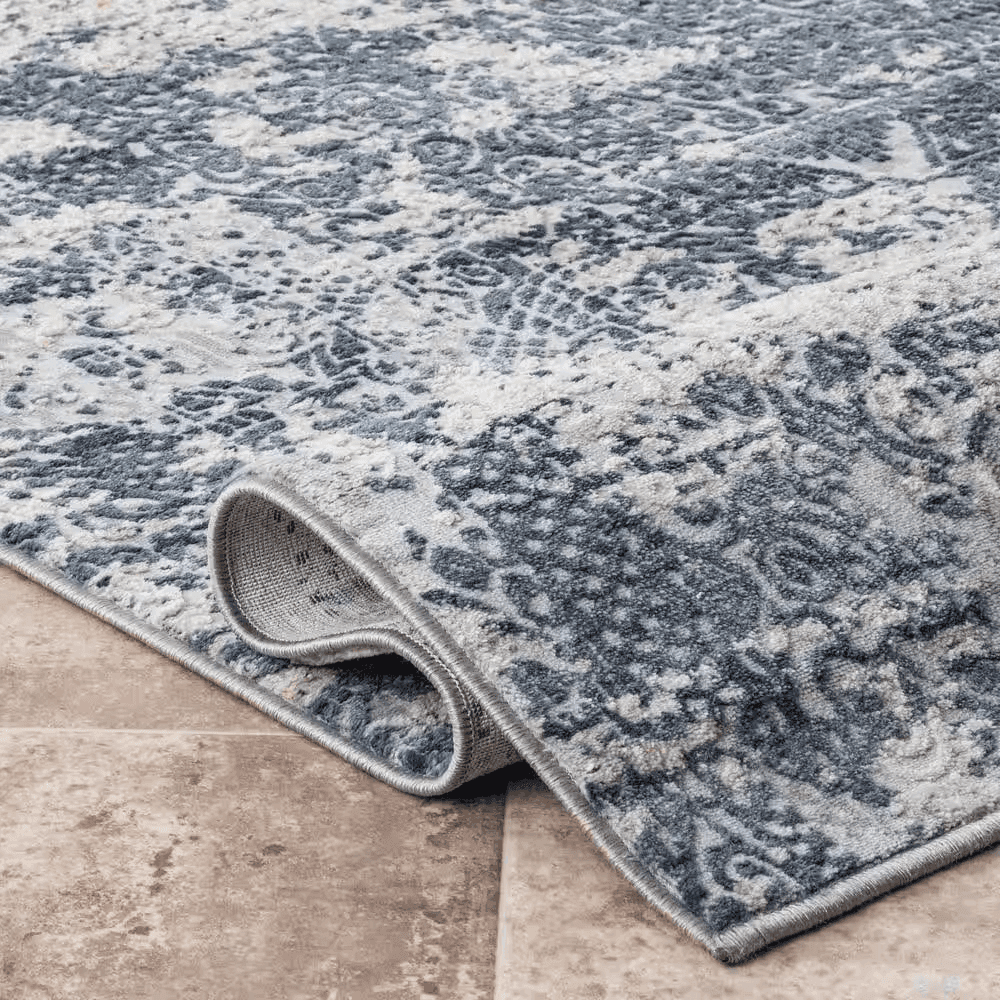StyleWell Wilde Tribal Distressed Blue 7 ft. x 9 ft. Area Rug image 2