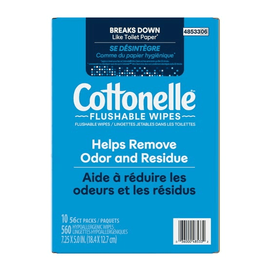 Cottonelle Fresh Care Flushable Wipes, 560 Count image 4