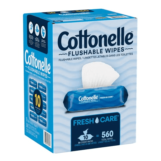 Cottonelle Fresh Care Flushable Wipes, 560 Count image 2