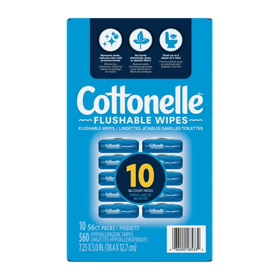 Cottonelle Fresh Care Flushable Wipes, 560 Count image 3