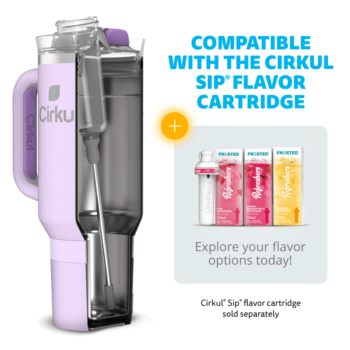 Cirkul 40oz All-Day StrawSip Tumbler - Lilac image 4