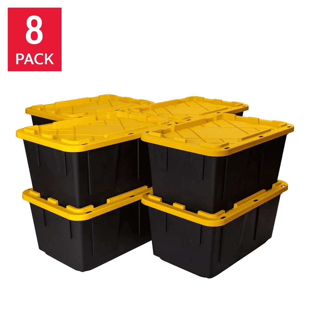 Greenmade 27 Gallon Storage Bin 8-Pack