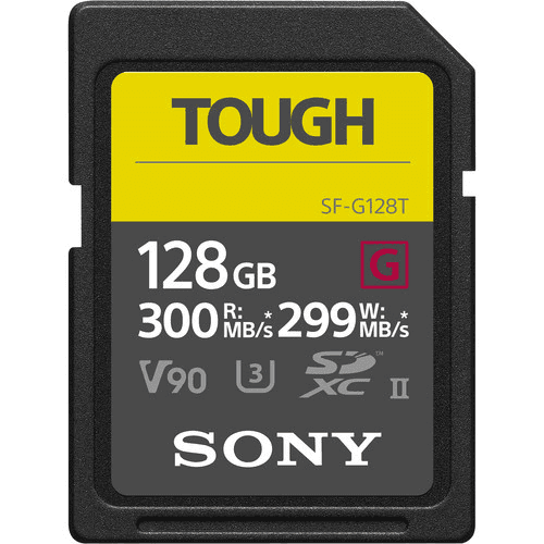 Sony 128GB SF-G TOUGH UHS-II SDXC Card for $243 at B&H