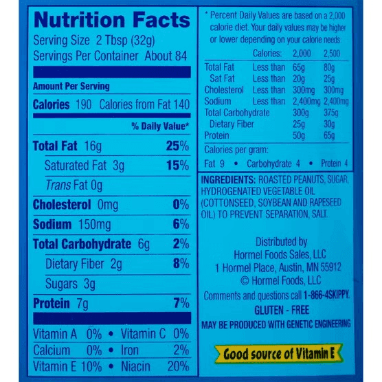 Skippy Creamy Peanut Butter 48 oz Jars, 2-Pack image 2