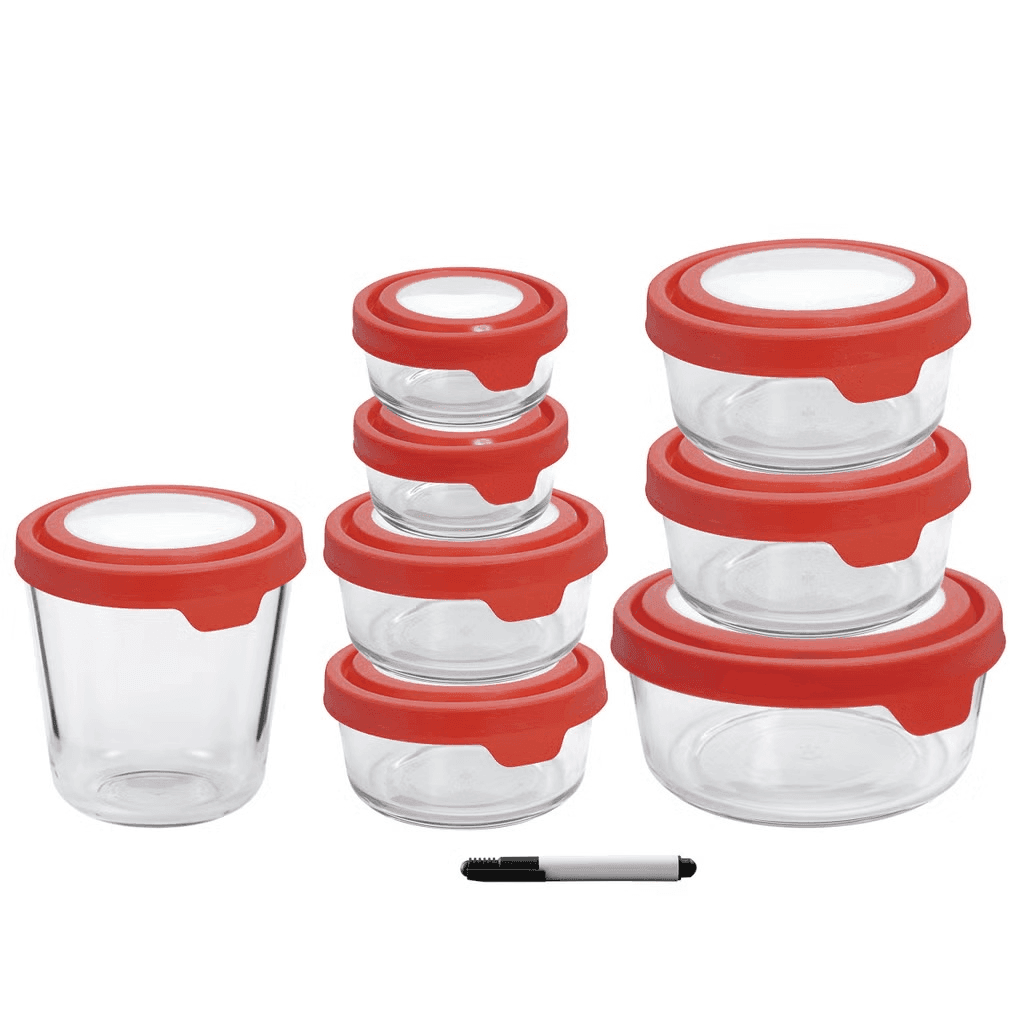 Anchor Hocking TrueSeal 16-Piece Glass Food Storage Set