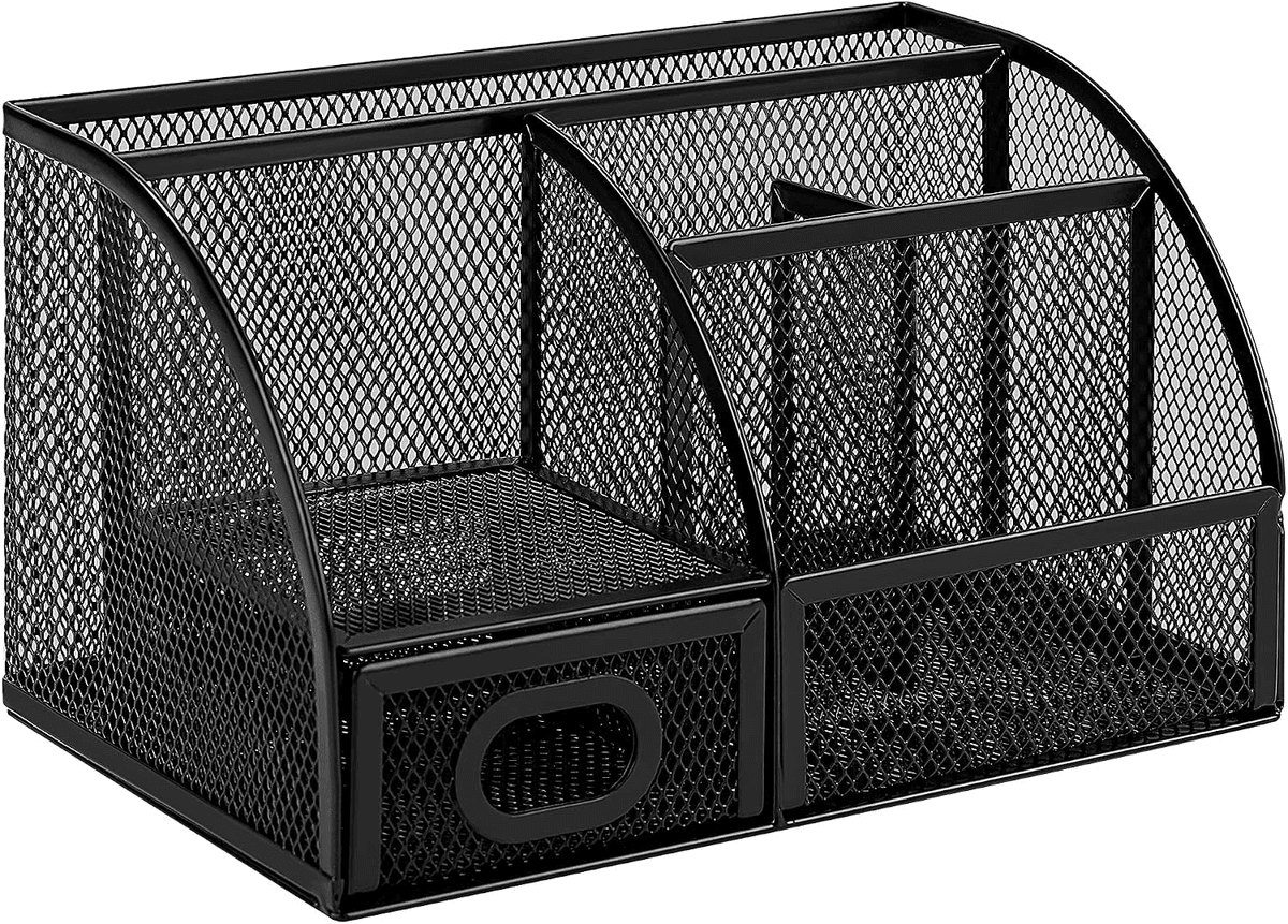 Amazon Basics Mesh Pen Holder and Desktop Desk Organizer