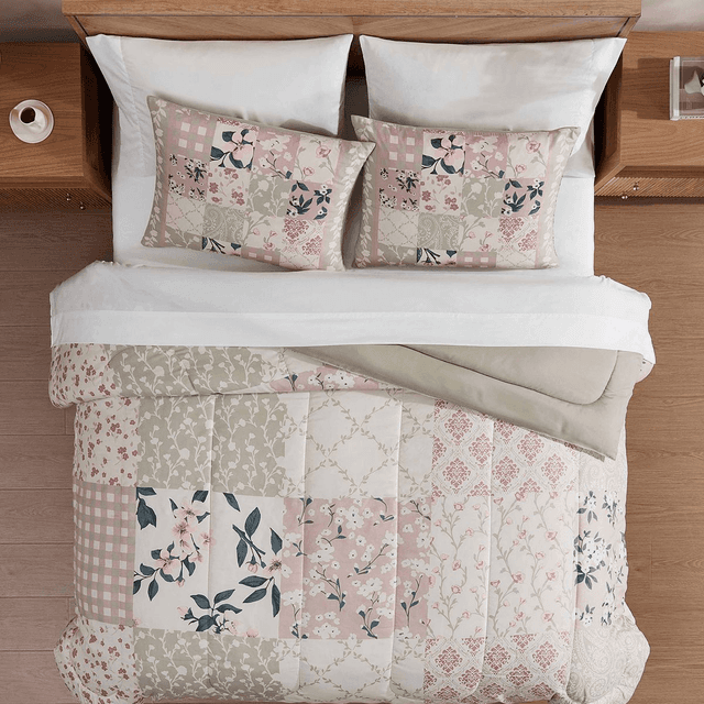 Macy's Arielle Patchwork 8-Pc. Comforter Set - Blush image 5