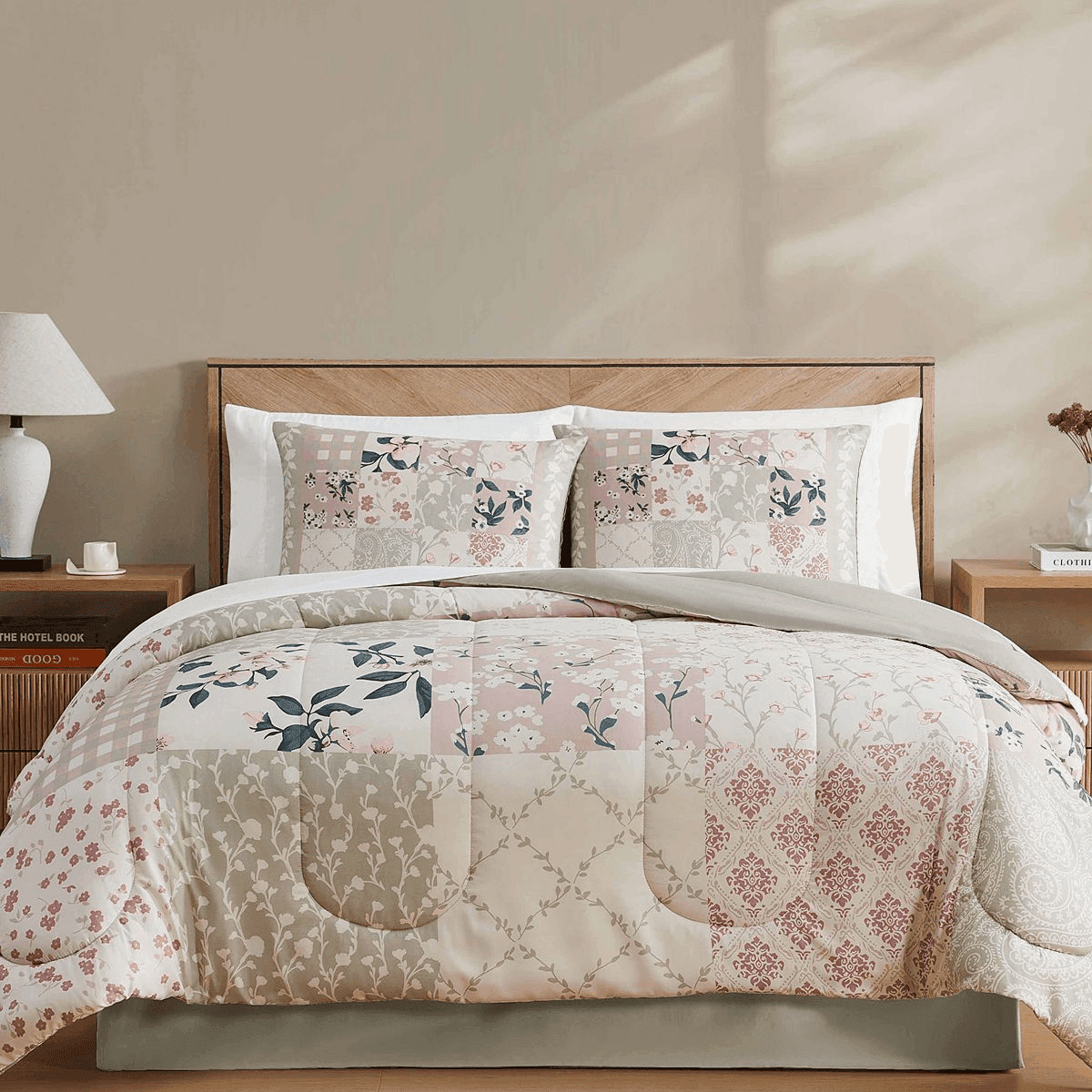 Macy's Arielle Patchwork 8-Pc. Comforter Set - Blush