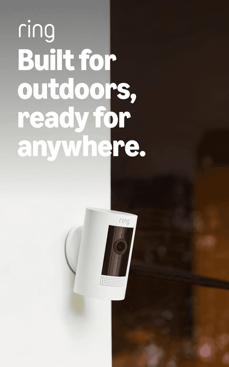 Ring Outdoor Cam (Stick Up Cam), White image 2