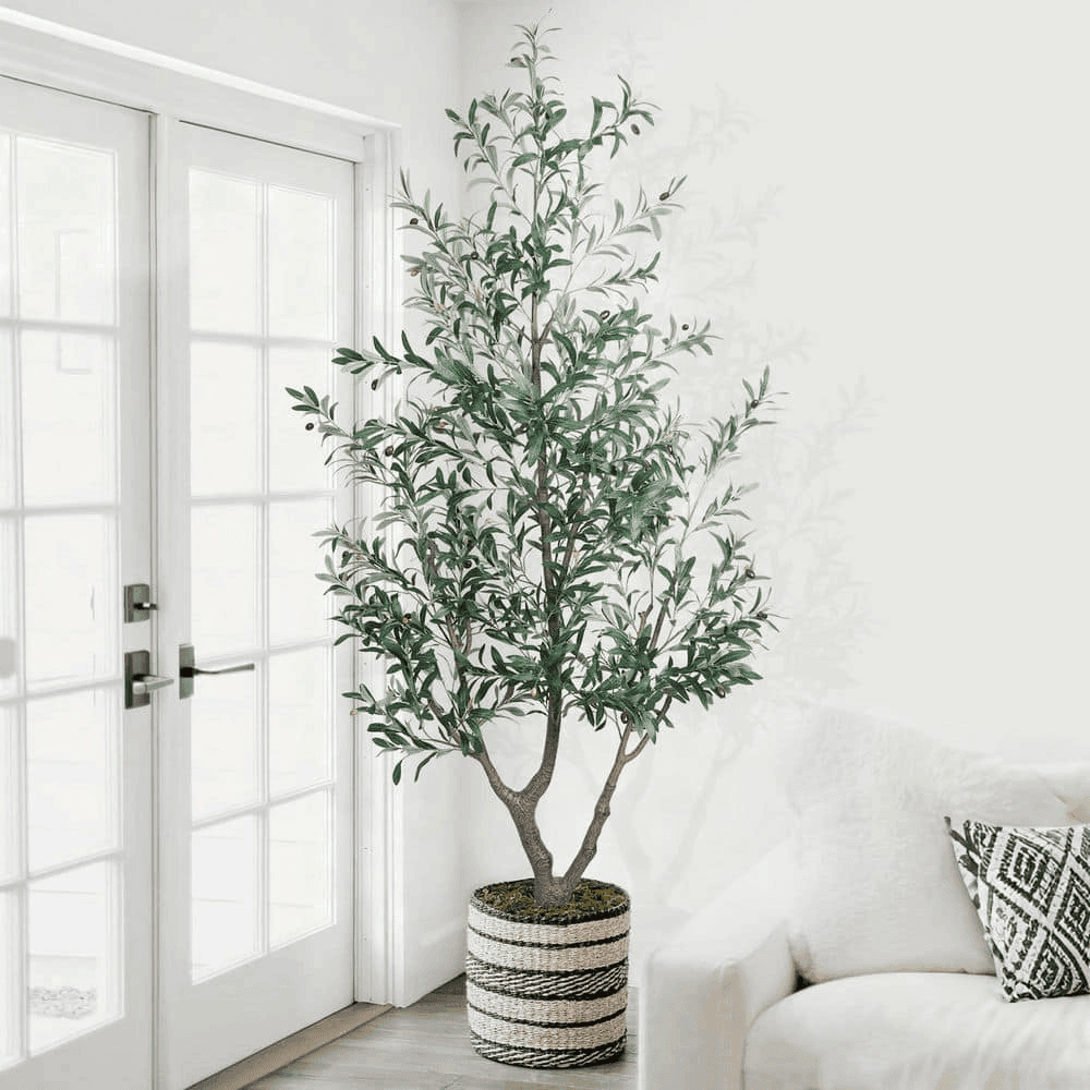 Vitalismo 7-Foot Artificial Olive Tree with Pot image 3