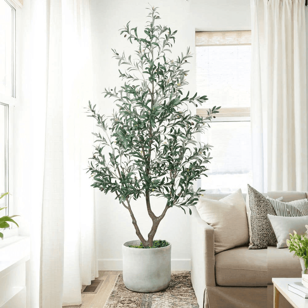 Vitalismo 7-Foot Artificial Olive Tree with Pot