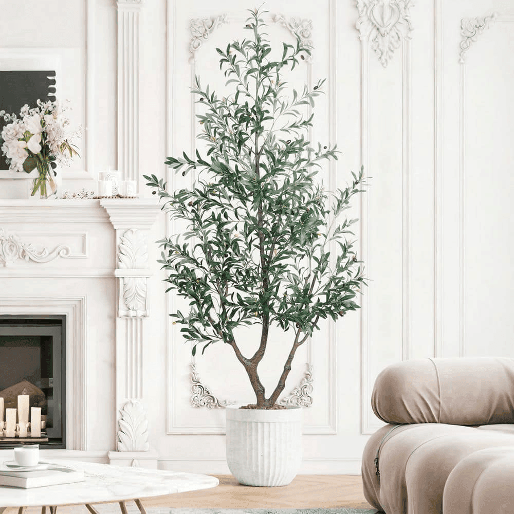 Vitalismo 7-Foot Artificial Olive Tree with Pot image 2