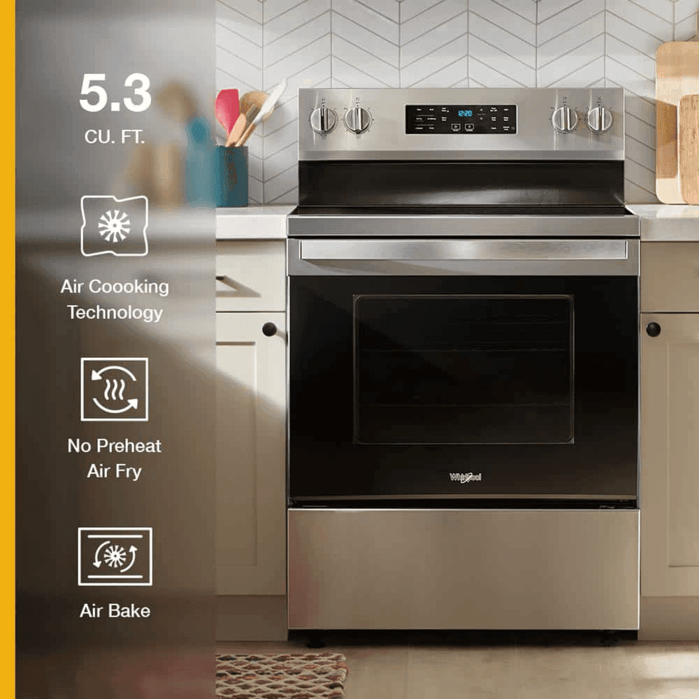 Whirlpool 30-Inch Electric Range with No-Preheat Air Fry image 4