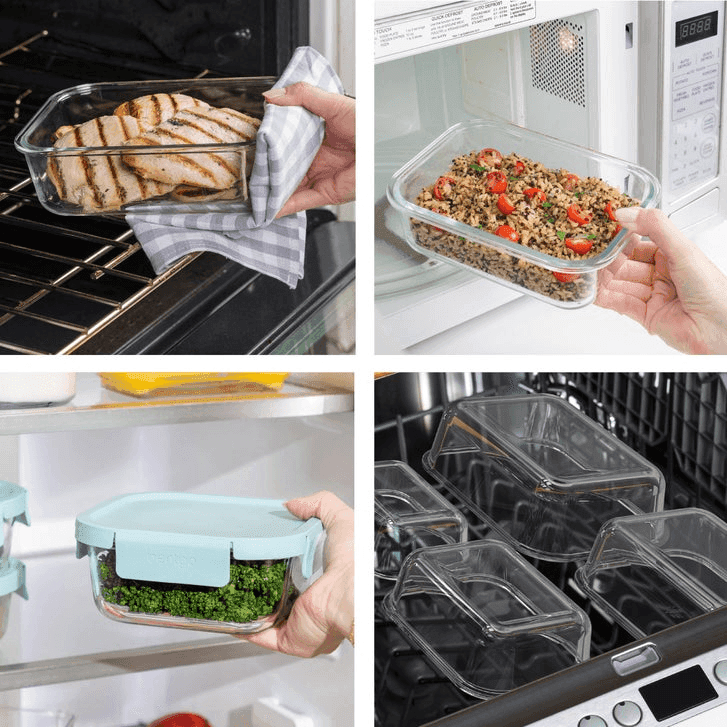 Bentgo 8-Piece Glass Food Storage Set image 5