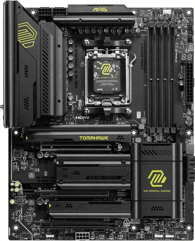 MSI MAG X870 TOMAHAWK WIFI AM5 ATX Motherboard image 2