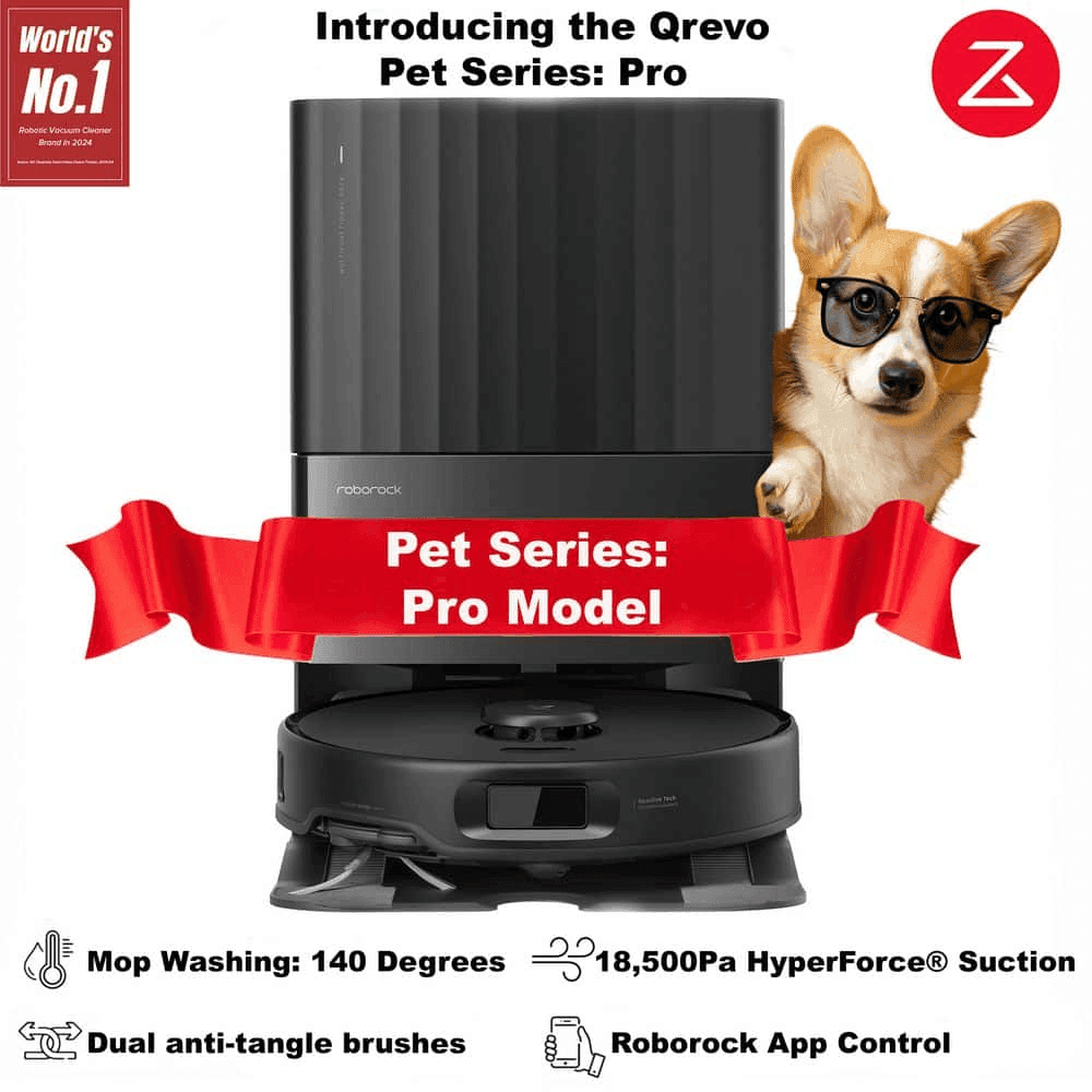 Roborock Qrevo Pet Pro Robot Vacuum & Mop with Self-Emptying Dock image 3