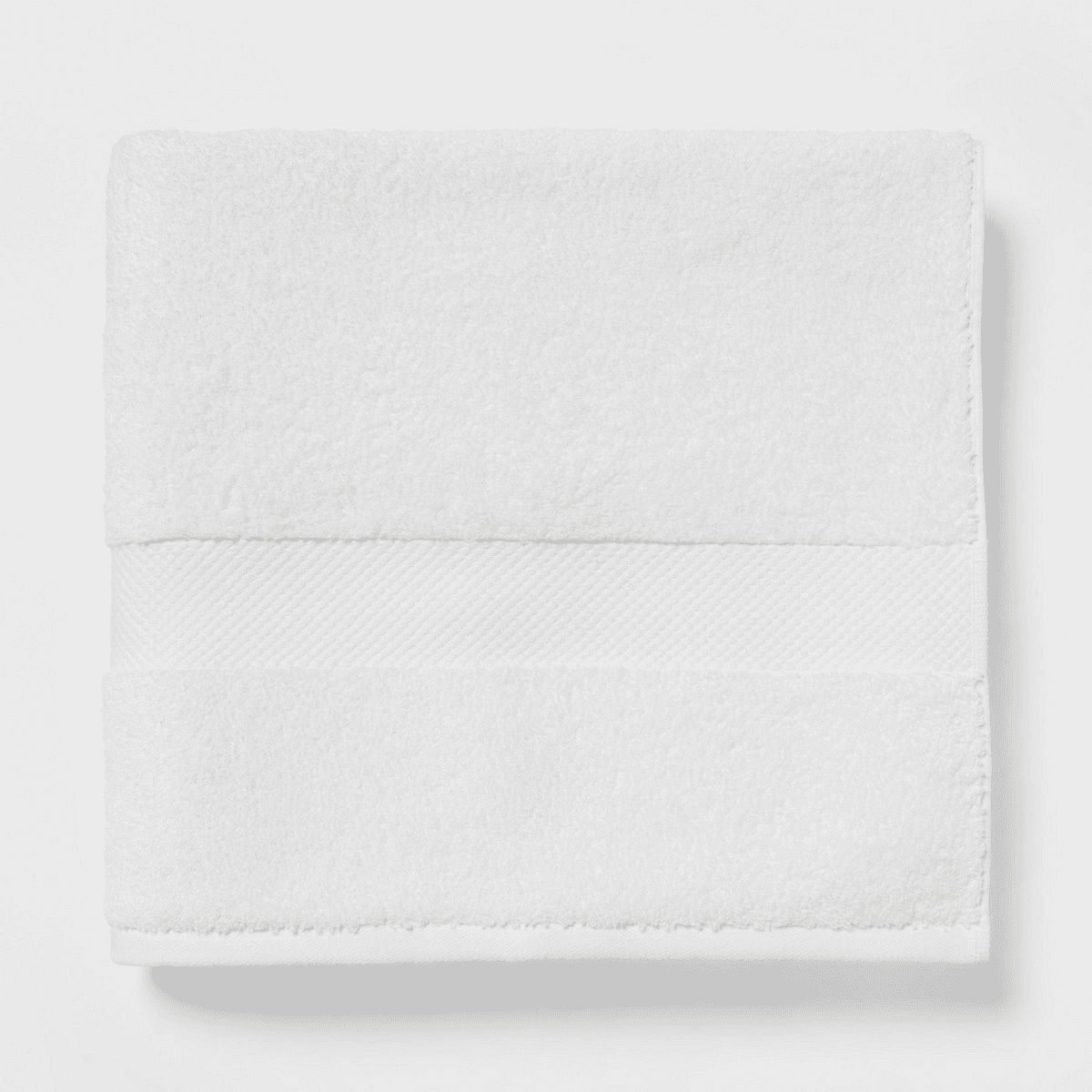 Threshold Performance Plus White Bath Towel