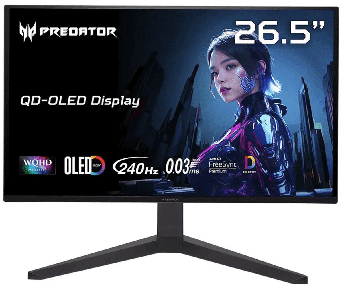 Acer Predator X27U 26.5-Inch WQHD 240Hz QD-OLED Gaming Monitor