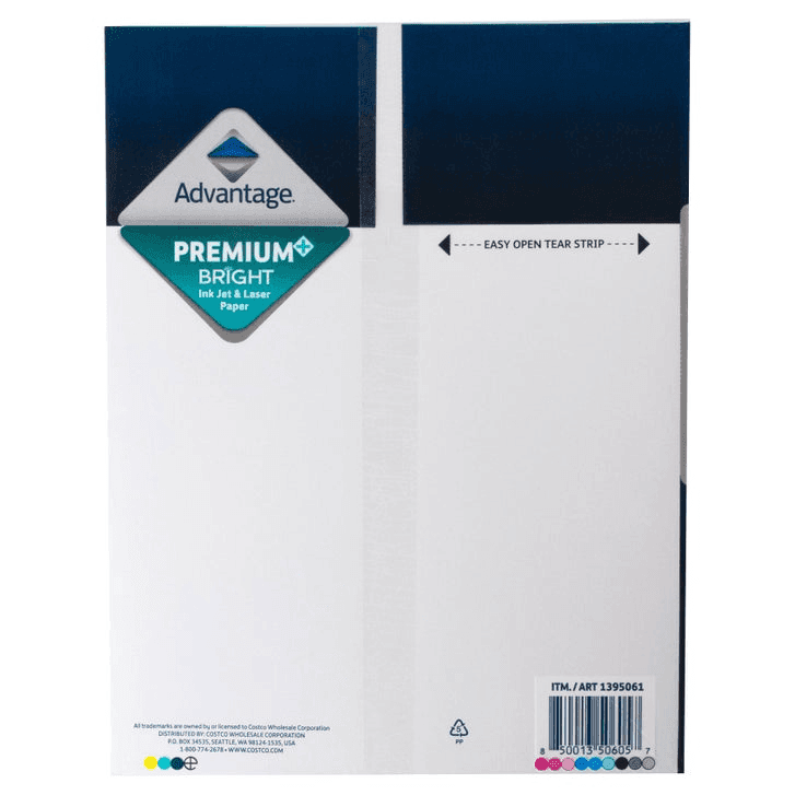 Advantage Premium Bright 24 lb Printer Paper, 800 Sheets image 3