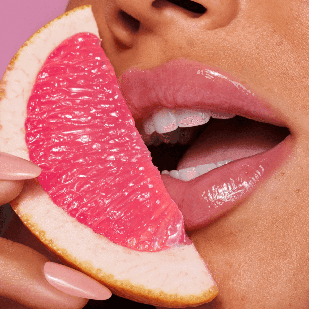 Polite Society Pout Glossy Lip Balm - Pink Grapefruit, 0.5 oz image 3