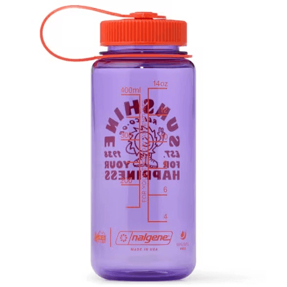 REI Co-op Nalgene Sustain Graphic Wide-Mouth Water Bottle, 16 oz., Purple/Sunshine