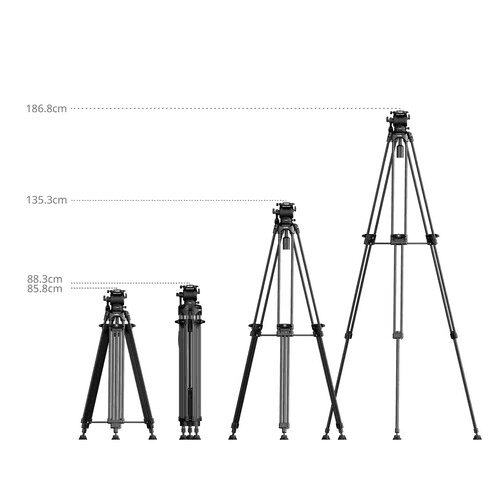 SmallRig FSD14 FreeSpeed Heavy-Duty Aluminum Video Tripod image 2
