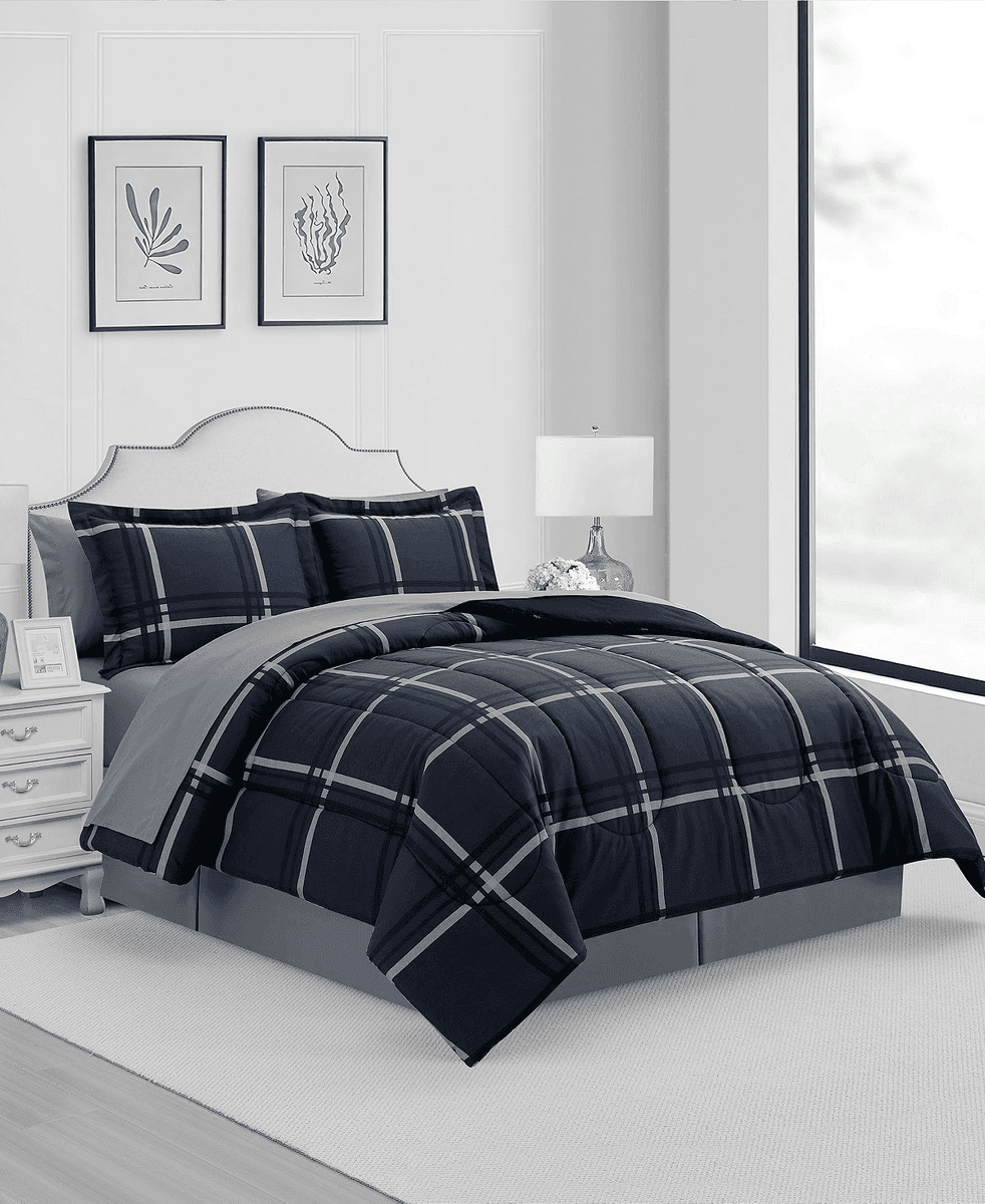 Macy's Casual Plaid Reversible Comforter Set image 2