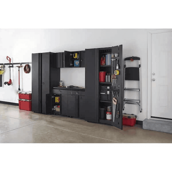 Husky 6-Piece Welded Steel Garage Storage System - Black image 2