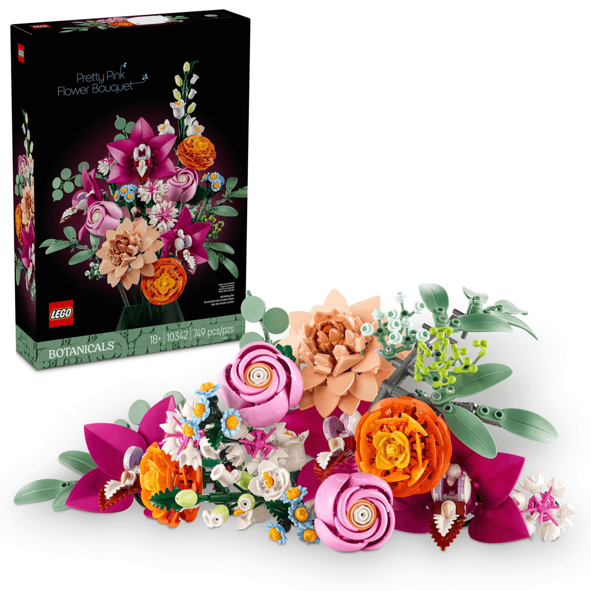 LEGO Botanicals Pretty Pink Flower Bouquet 10342