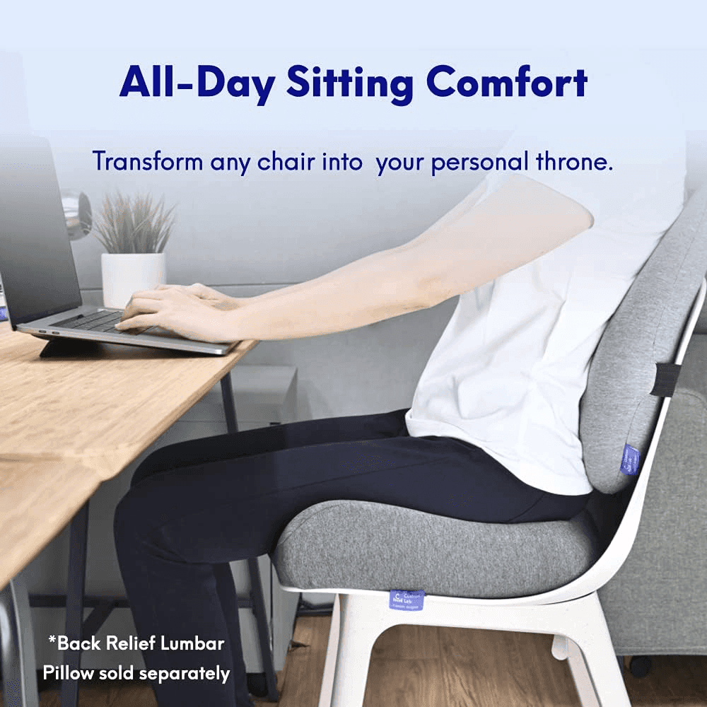Cushion Lab Ergonomic Memory Foam Seat Cushion - Black image 2