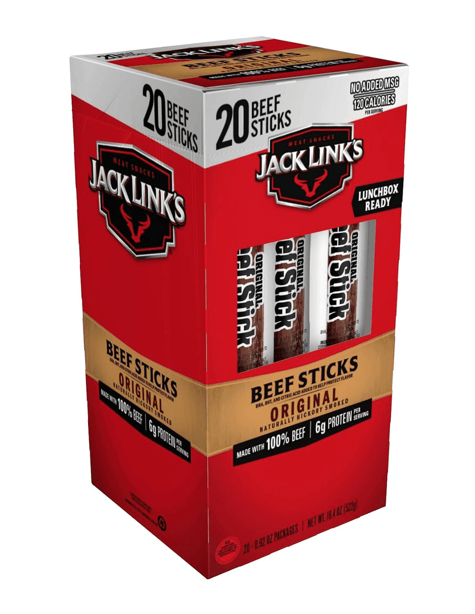 Jack Link's Original Hickory Smoked Beef Sticks 0.92 oz 20-Pack