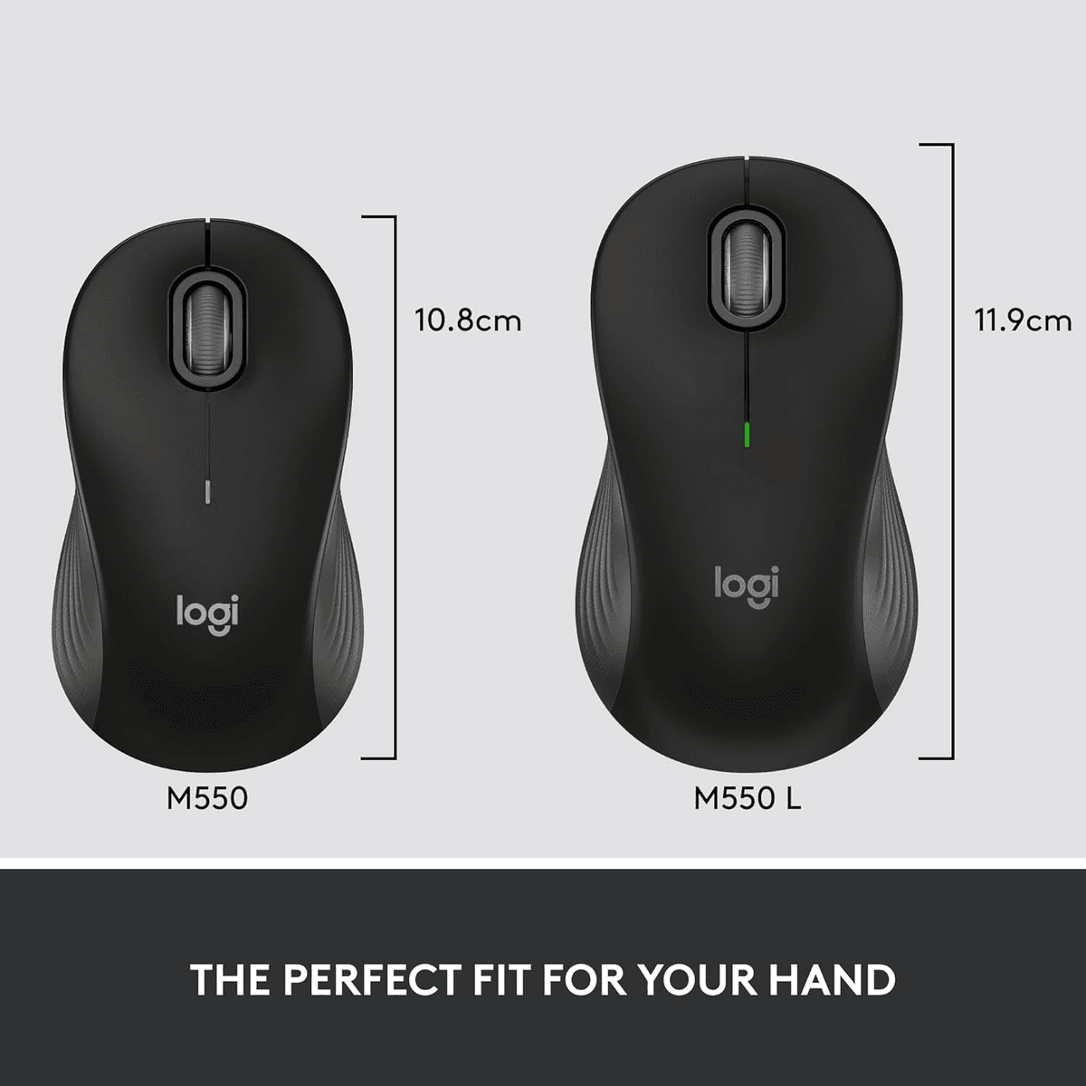 Logitech Signature M550 L Full-Size Wireless Mouse - Black image 3